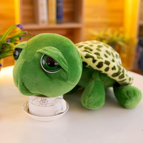 Champracer Kuscheltier Schildkröte - Süßes Plüschtier zum Kuscheln & Spielen - Flauschiges Stofftier als Dekokissen für Kuschelecke, Kinderzimmer, Schlafzimmer Deko (28cm)