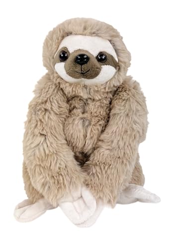 Inware 9234 - Faultier Fauli, mit Klettverschluss, 40 cm, beige, Kuscheltier