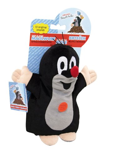 Der kleine Maulwurf, Handpuppe Maulwurf 20 cm mit 13 Original-Sounds