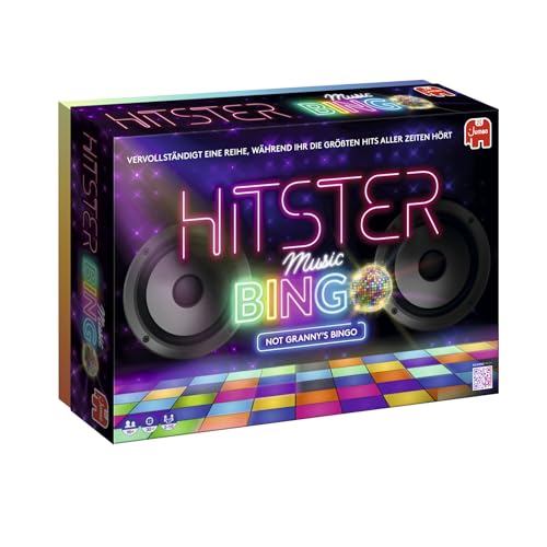 Hitster Bingo, Musik-Brettspiel, ab 12 Jahren, 2-6 Spieler, Perfekt für Spielabende, Partys und Familienspaß, Deutsch (DE), Från 16 år