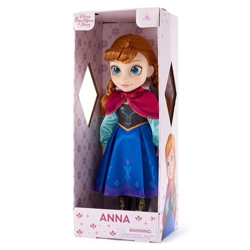 Disney Store Official - Die Eiskönigin - Völlig unverfroren - Anna - Puppe mit Spielzeughaarbürste - 40,5 cm/16' - Once Upon a Story Kollektion - Ab 3 Jahren