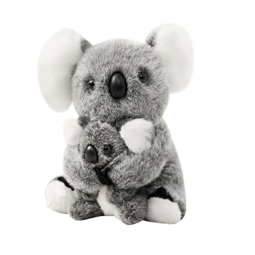 RNPKZ Koala Bär Plüschpuppe, 28 cm Koala Kuscheltier, Kuscheltier Koalas mit Baby, Weich KoalaPlüschtier zum Kuscheln, Emotional Healing On Demand, Geburtstagsgeschenk für Mädchen, Jungen, Erwachsene