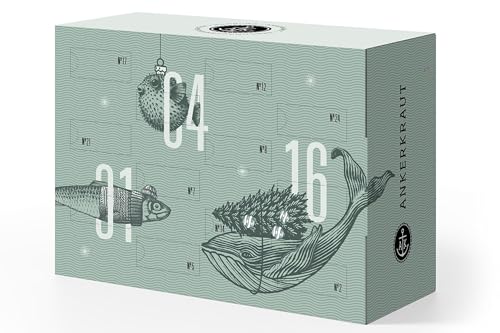 Ankerkraut 'der Lütte' Adventskalender 2025, der perfekte Probier-Kalender mit 24 kleinen Gewürz-Überraschungen, 24 Türchen zum Öffnen, Gewürze-Ideen, Adventskalender für Frauen, Männer, Div.