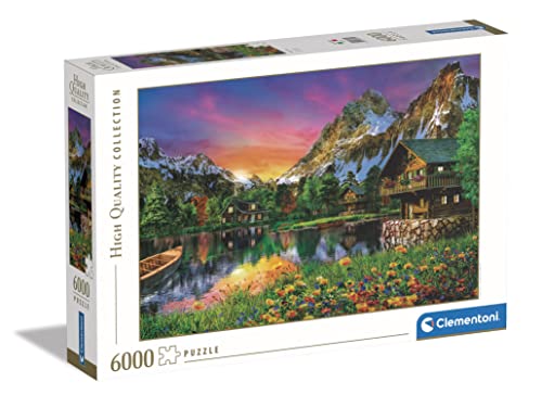 Clementoni - 36531 Collection - Alpine Lake, Puzzle 6000 Teile Für Erwachsene Und Kinder 10 Jahren, Geschicklichkeitsspiel Für Die Ganze Familie