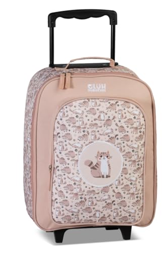 Noey & Lou Kinderkoffer Trolley Rucksack Brustbeutel Koffer Kinder Jungen Mädchen Fabrizio Weichgepäck (M1 Katzen, M1)
