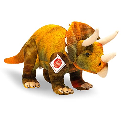 Teddy Hermann 94506 Dinosaurier Triceratops 42 cm, Kuscheltier mit idealem Recyclinganteil (Füllmaterial)