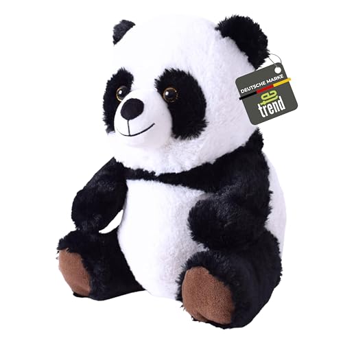 TE-Trend Panda-Stofftier 30 cm - Kuschelbär & Teddybär für tröstende Momente & Spielspaß - Panda-Plüschtier - hochwertiges Kuscheltier - Plüsch-Panda - Plüschtier für Jede Gelegenheit