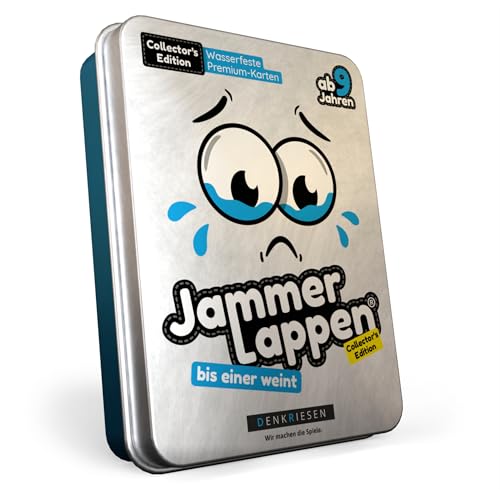 DENKRIESEN - JAMMERLAPPEN® – Collector's Edition | Kartenspiel | Ab 9 Jahren | 2-6 Spieler | Wasserfest | Familienspiel | Lustiges Spiel für die ganze Familie | Perfekt für Spieleabende