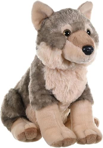 Wild Republic 10963 Republic Plüsch Wolf, Cuddlekins Kuscheltier, Plüschtier, 30cm