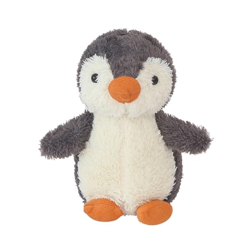 Zhlearda Kuscheltier Pinguin, 35cm Weicher Kuscheliger Plüschpinguin für Kinder - Grauer Plüschpinguin, Geschenke für Mädchen und Jungen