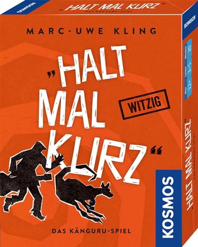 KOSMOS 740382 - Halt mal kurz, Das Känguru-Spiel, Witziges Kartenspiel von Bestsellerautor Marc-Uwe Kling, mit exklusiver Känguru-Story