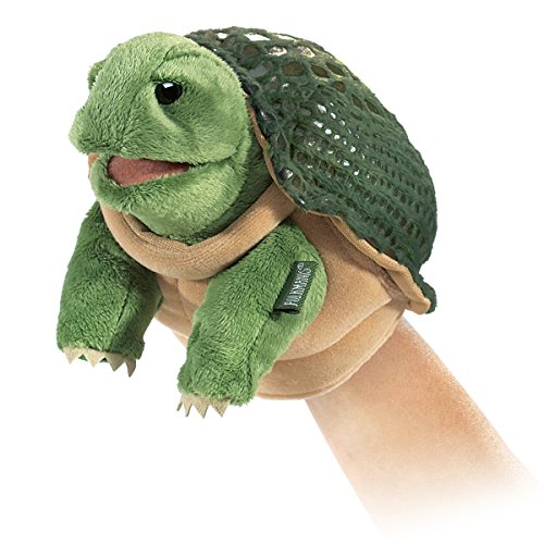 Folkmanis Little Turtle Hand Puppet, grün