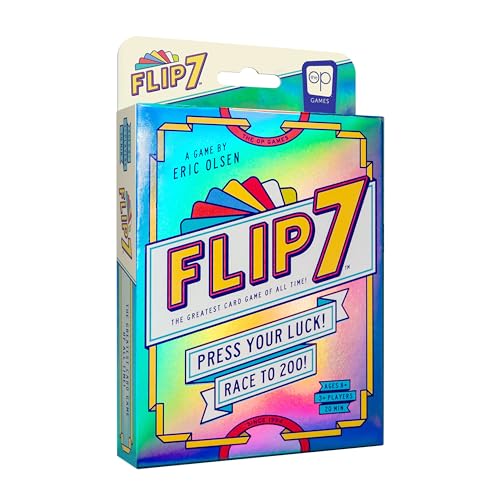 Flip 7™ Kartenspiel | Kompaktes Familienspiel | Mischung aus Glück und Strategie | Schnell zu Lernen | 94 Karten | Englische Spielregeln