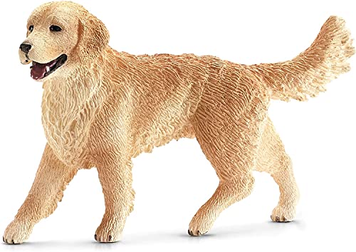 SCHLEICH 16395 Golden Retriever Hündin, für Kinder ab 3+ Jahren, Farm World - Spielfigur