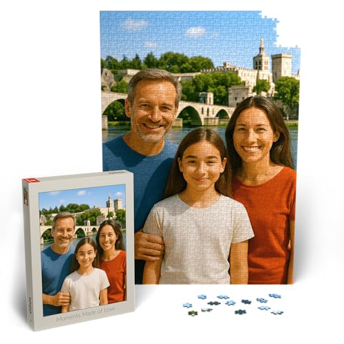 MyPuzzle Personalisiertes Puzzle mit eigenem Bild - 1000/500/200/100 Teile: Gestalte Dein individuelles Fotopuzzle für Geburtstage, Muttertag, Valentinstag & Hochzeiten - 1000 Teile (Hochformat).