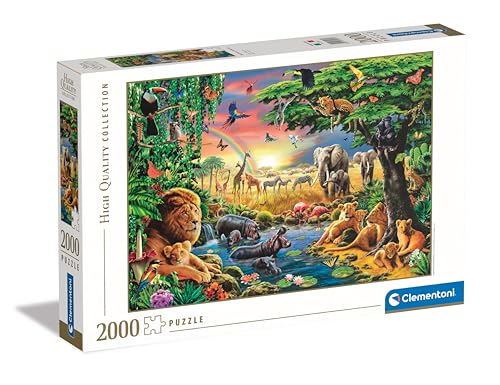 Clementoni The African Gathering Puzzle 2000 Teile Erwachsene - African Puzzle Erwachsene in 70 x 50 cm - Puzzle Erwachsene anspruchsvoll von Clementoni 32081