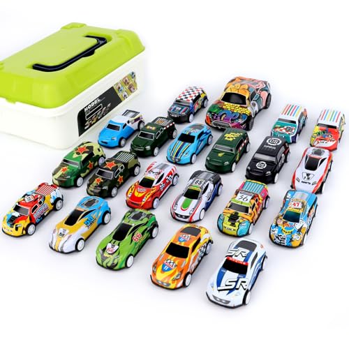 MXTIMWAN Matchbox Auto Set, Cars Spielzeug,21 Stück Kinder Auto Spielzeug,Car Toy,Mini Auto Set,Spielzeugauto Aufziehautos,Modelle Spielpreise für Kinder Jungen
