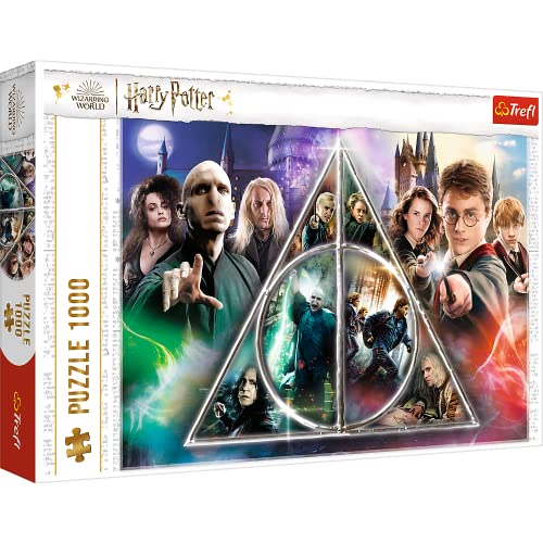 Trefl - Harry Potter, Die Heiligtümer des Todes - Puzzle 1000 Teile - Puzzle mit Filmfiguren, DIY Puzzle - kreative Unterhaltung, Spaß, Klassische Puzzles für Erwachsene und Kinder ab 12 Jahren