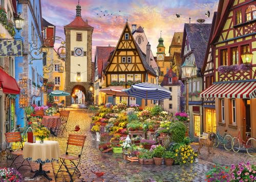 Schmidt Spiele 59760 Romantisches Bayern, Rothenburg ob der Tauber, 1000 Teile Puzzle