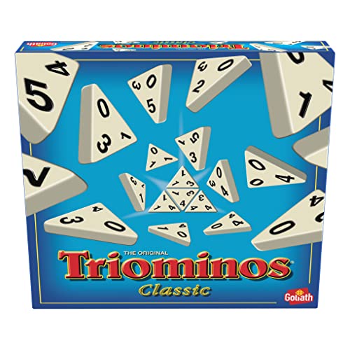 Goliath - Triominos Classic - Beliebtes Brettspiel bei Jung und Alt ab 6 Jahren - Familienspaß und Gesellschaftsspiel für 2-4 Spieler - Mit Taktik und Strategie für Kinder und Erwachsene