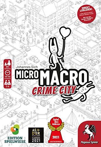 Edition Spielwiese Pegasus/Spielwiese 59060G MicroMacro: Crime City Spiel des Jahres 2021*