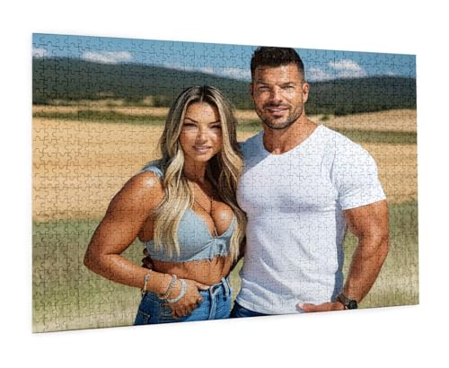 Puzzle Personalisiert mit eigenem Foto 1000/1314/2000/3000/5000 Teile aus Holz Gestalte Dein eigenes Fotopuzzle, Fotopuzzle Freundin Kinder zu Weihnachten Geschenke Valentinstag & Hochzeiten C-3216