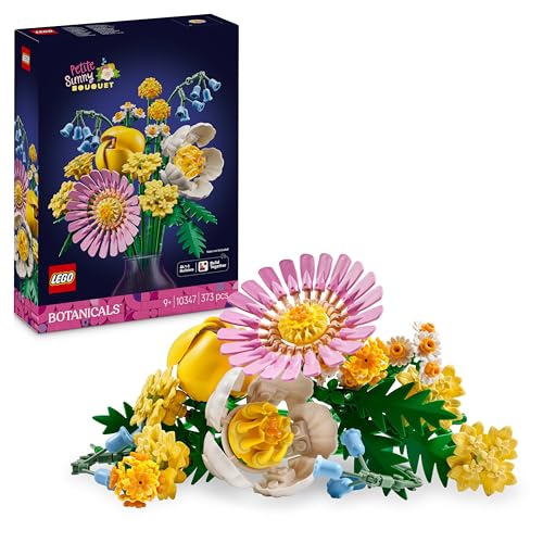 LEGO Botanicals Kleiner Sommerstrauß - Spielset mit künstlichen Blumen – Spielzeug mit Glockenblumen, Gänseblümchen, Tulpen & mehr – Geschenk für Mädchen und Teenager ab 9 Jahren – 10347