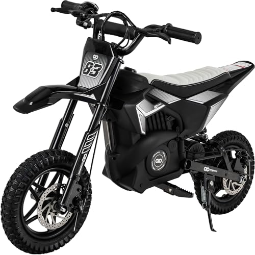 Actionbikes Motors Elektro Motorrad Kinder | 𝟐𝟒 Volt 𝟐𝟓𝟎 Watt Motor bis 𝟐𝟐 km/h | E Bike | Dirt Bike | Electric Bike | Motocross | Pocketbikes | Pocketbike | Dirtbike ab 8 Jahren (Schwarz)