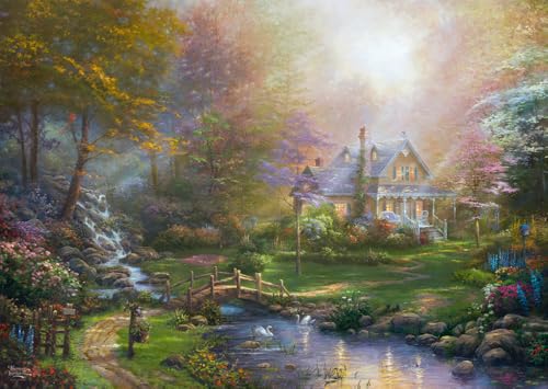 Schmidt Spiele 59776 Thomas Kinkade, A Mother's Perfect Day, 1000 Teile Puzzle