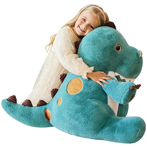 EARTHSOUND Groß Dinosaurier Kuscheltier Riesen Stofftier, XL XXL Riesige Plüschtier Gross Plüsch Spielzeug 60cm Weich Flauschige Plüschtiere,Jumbo Stofftiere Süße Geschenk für Kinder