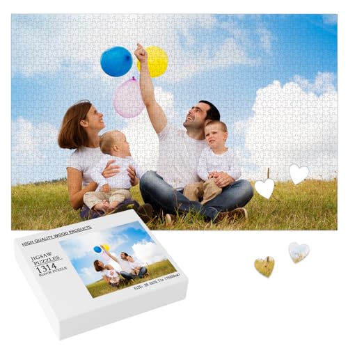 Personalisiertes Puzzle mit eigenem Bild - 1314 Teile Foto Personalisiertes Puzzle Puzzle Selbst Gestalten Fotopuzzle - für Erwachsene & Kinder Geburtstage, Valentinstag & Hochzeiten
