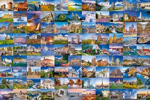 Ravensburger Puzzle 17080-99 Beautiful Places in Europe - 3000 Teile Puzzle für Erwachsene und Kinder ab 14 Jahren