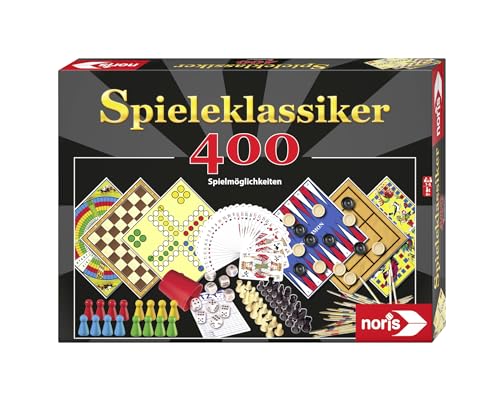 noris 606111688 Spieleklassiker mit 400 Spielmöglichkeiten