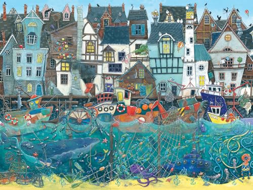 Ravensburger Puzzle 12001398 - Habour of Wonders: a Bustling Fantasy Port - 1500 Teile Puzzle für Puzzle- und Fantasy-Fans ab 14 Jahren