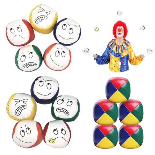 Jonglierbälle 15 Stück Jonglierbälle Kinder Weiche Jonglieren Bälle für Anfänger Jonglierball Set PU Juggling Balls Langlebige Jonglieren Pädagogische Jongliersets für Jungen Mädchen und Erwachsene