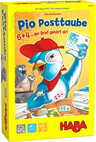 HABA 306710 - Pio Posttaube, Legespiel ab 5 Jahren, Bunt