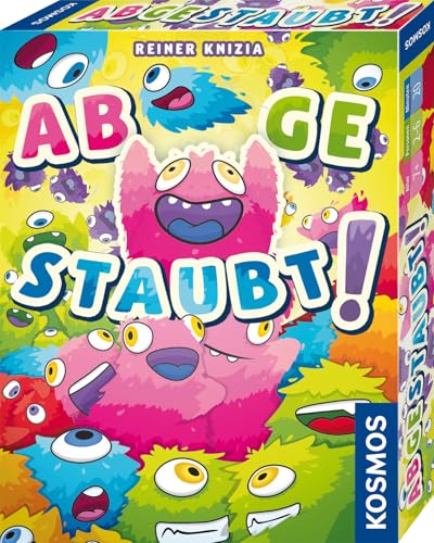 Kosmos 741938 Abgestaubt! und voll verfusselt, Wer staubt die meisen Punkte ab, Kartenspiel für 2-6 Personen ab 7 Jahre