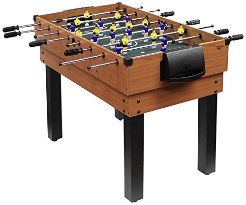 Carromco Choice-XT Multigame 10-in-1 – Multifunktionstisch mit Billard, Hockey, Kicker, Kegeln, 127x61x82 cm, braun, inkl. Billardkugeln & Queues, Holz, Jugend & Erwachsene