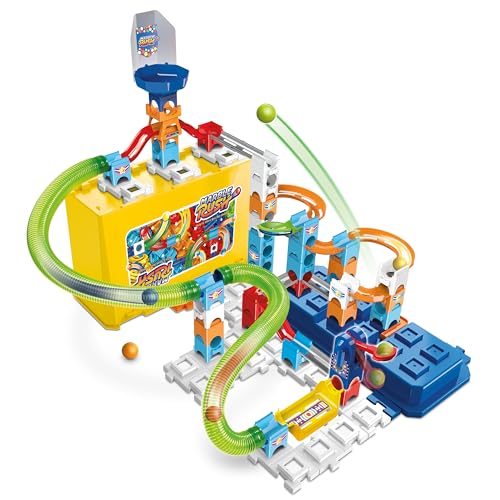 Vtech Marble Rush - Build & Store Box Set M400 – Interaktive Murmelbahn mit spannenden Bahnelementen und verschiedenen Aufbaumöglichkeiten – Für Kinder von 4-12 Jahren