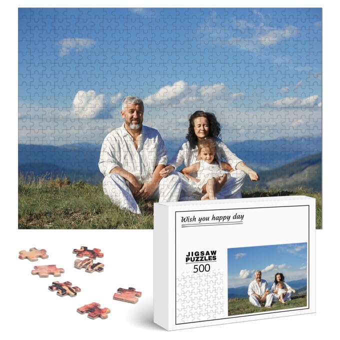 Foto-Puzzle 35-3000 Teile mit Eigenem Foto Bedrucken Puzzle Selber Gestalten Gestalte Dein Individuelles Fotopuzzle für Geburtstage, Muttertag, Valentinstag & Hochzeiten