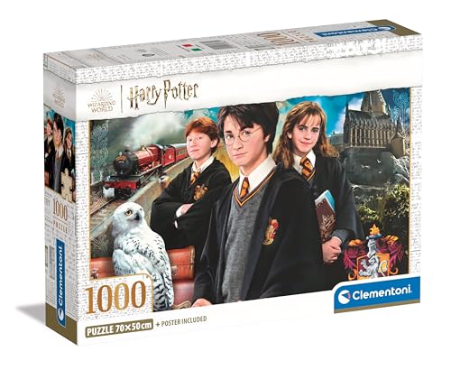Clementoni Harry Potter Puzzle 1000 Teile Erwachsene - Puzzle Erwachsene in 70 x 50 cm - Puzzle Erwachsene anspruchsvoll von Clementoni 39862