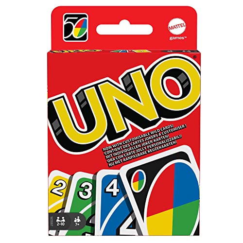 Mattel Games Siva _226874 W2087 - UNO Kartenspiel und Gesellschaftspiel, geeignet für 2 - 10 Spieler, Kartenspiele und Gesellschaftsspiele ab 7 Jahren