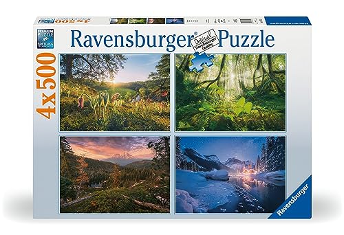 Ravensburger Puzzle - 4 Jahreszeiten - 4X 500 Teile Puzzle für Erwachsene und Kinder ab 12 Jahren
