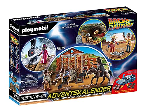 PLAYMOBIL Adventskalender 70576 'Back to The Future Part III, Ab 5 Jahren