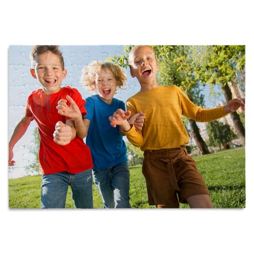 Personalisiertes Fotopuzzle mit eigenem Bild und Text gestalten - 120 Teile, 29 x 20 cm - Fotogeschenk - Puzzle mit eigenem Foto Bedrucken