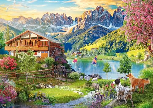 Schmidt Spiele 58886 Erholung in den Dolomiten, 1000 Teile Puzzle