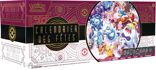 Pokémon : Festkalender (8 glänzende Promokarten, 6 Boosterpacks, 7 Freizeitpakete und mehr)