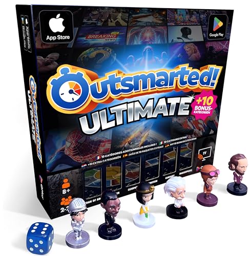 Outsmarted Ultimate – 10 spannende Zusatzkategorien | Kinder, Jugendliche und Erwachsene | Spielabend der nächsten Generation für Familie und Freunde | 2–24 Spieler | Ab 8 Jahren | Über 10.000 Fragen
