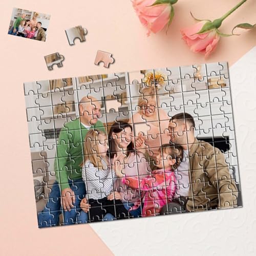 Drawelry Personalisierte Fotopuzzle mit 200/300/500 Teilen Hochzeits Reise Landschafts Haustier Souvenir Bilder Puzzles Kreative Weihnachten Geburtstags Foto Geschenke (für Familie)