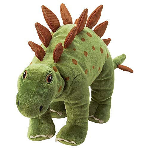 Jättelik IKEA Dino-Plüschtiere kuschelig weiche Dinostofftiere T-Rex Velociraptor Triceratops Brontosaurus Stegosaurus - CE-Kennzeichnung (Small, Stegosaurus)